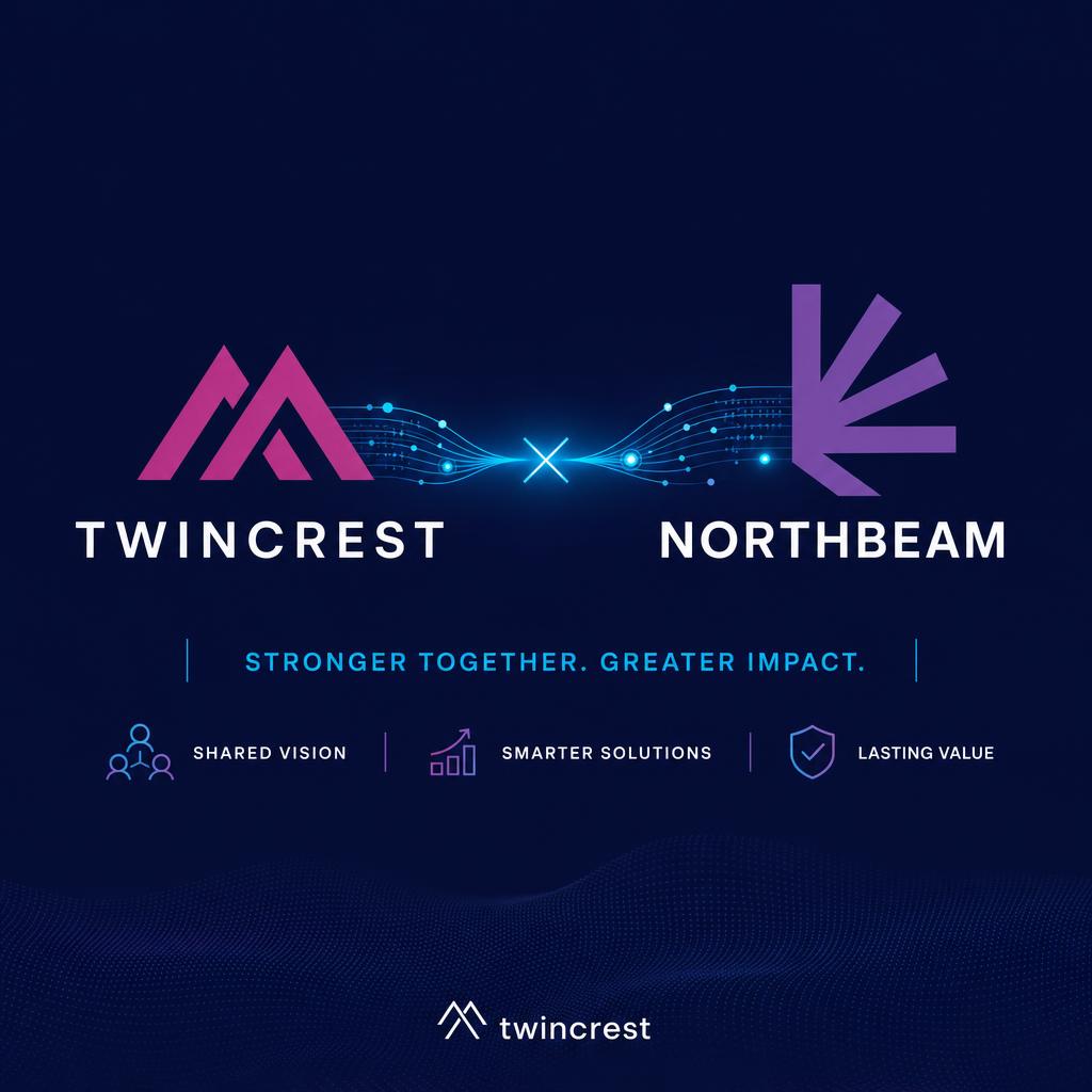 Twincrest × Northbeam partnership graphic